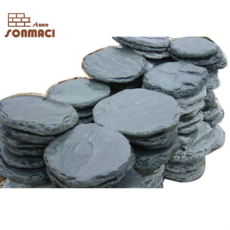 Landscaping Black Slate Garden Stepping Stone