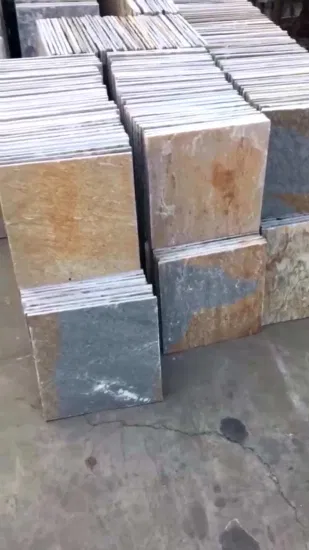 Китайская зеленая сланцевая плитка для наружной брусчатки и отделки стен