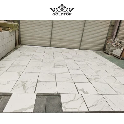 Белый натуральный камень Калакатта, серый мраморный пол/стена/пол/мозаика/тротуарная плитка/плитка для проекта